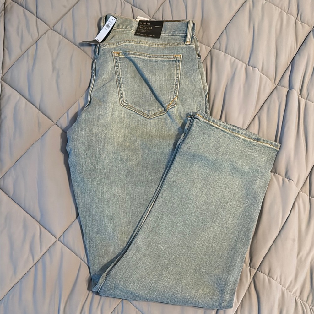 Banana Republic Slim Fit Denim Jeans in Light Blue